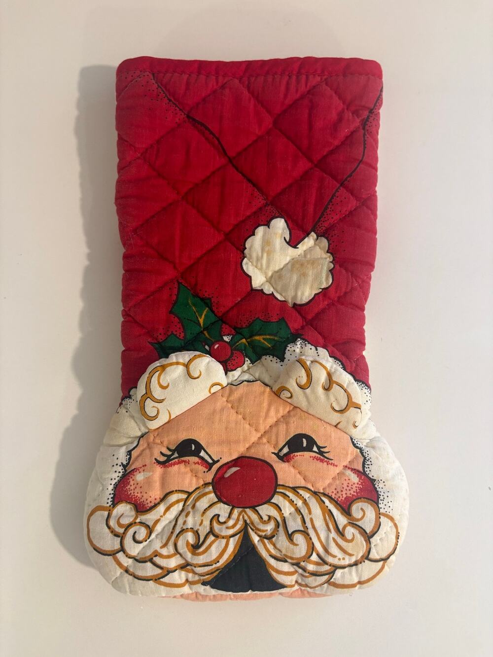 Vintage Santa Claus Christmas Oven Mit
